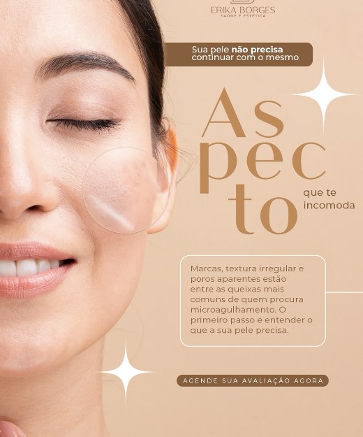 Tratamento do aspecto da pele com microagulhamento